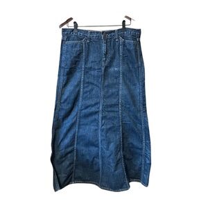 Vintage Denim Gap 1969 Maxi Skirt